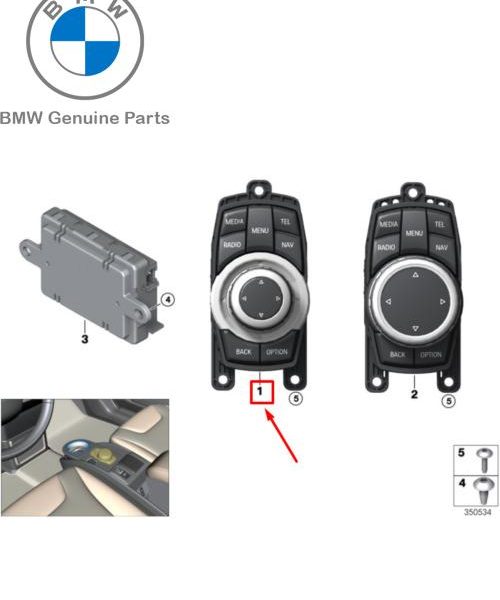 Original BMW F45 F46 F48 X1 iDrive Touch Controller 65827938324