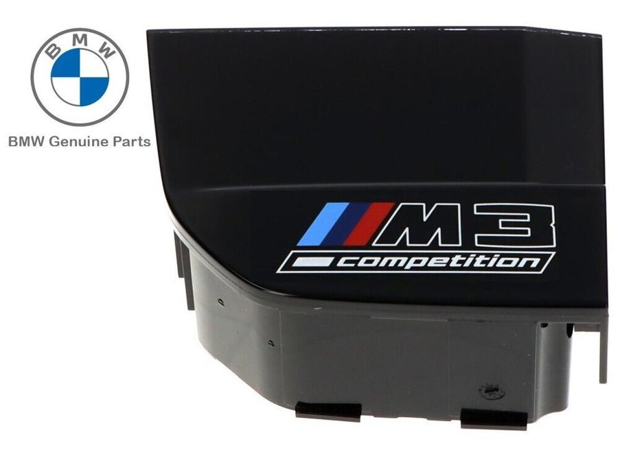 65829501548_A Original BMW G80 M3 Competition Cover Emblem Bawah Konsol iDrive - Image 1