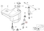 BMW E38 E65 E66 E84 X1 E83 X3 Washer Pump Pompa Motor Air Lampu Depan - Image 5