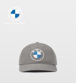 Original BMW Dot 5 Panel Baseball Cap Topi Unisex Light Grey 2023