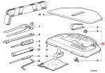 Original BMW E34 Tool Box Kotak Toolkit Bagasi Abu - Image 5