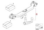 Original BMW E53 X5 Towing Hitch Bar Trailer Detachable 71606796334