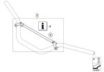 BMW Motorrad Strut Cross Bar Stang Motor K25 R 1200 GS 71607701942 - Image 4