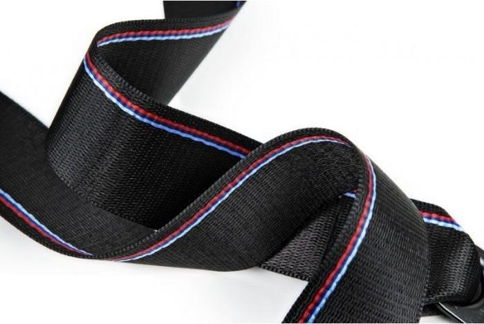72118058479_A Original BMW F87 M2 F82 M4 Competition Tricolor Safety Belt Depan KIRI - Image 1