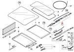 Original BMW E70 Panoramic Sunroof Mechanism Repair Kit Bracket Kabel