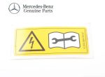 Original Mercedes W204 Warning Sticker Label Airbox Kotak Filter Udara