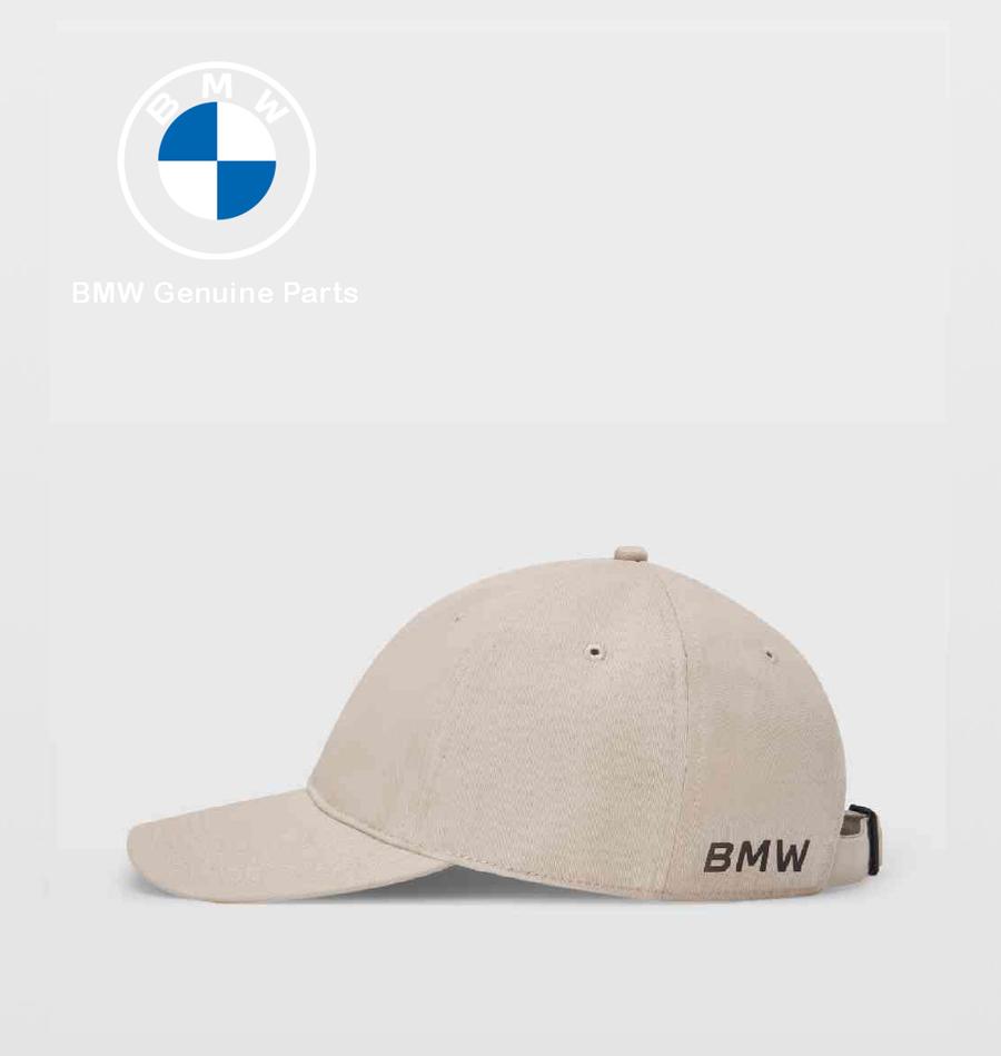 80162864015_A Original BMW Micro Tonal Baseball Cap Topi Unisex Beige - Image 1