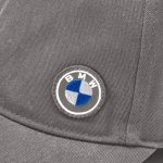 Original BMW Logo Freude Baseball Cap Topi Unisex Mid Gray - Image 6