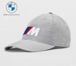 Original BMW M Baseball Cap Topi Unisex Dark Grey Lifestyle