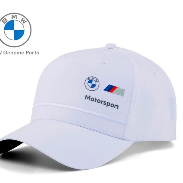 Original BMW M Motorsport Baseball Cap Topi Unisex Putih by Puma
