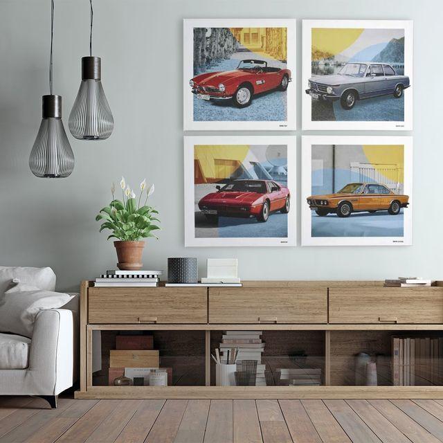 80232463130_A Original BMW Classic Canvas Art Print Set Bingkai Kanvas Dinding - Image 1