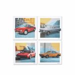 Original BMW Classic Canvas Art Print Set Bingkai Kanvas Dinding - Image 3