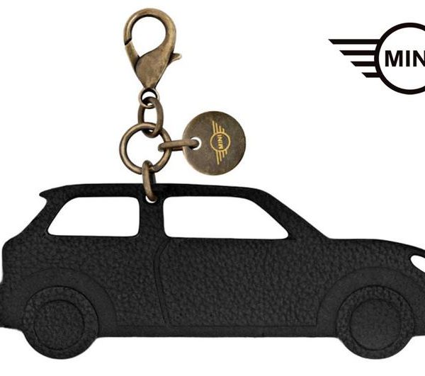 Original MINI Leather Car Charm Gantungan Kunci atau Tas , Bahan Kulit