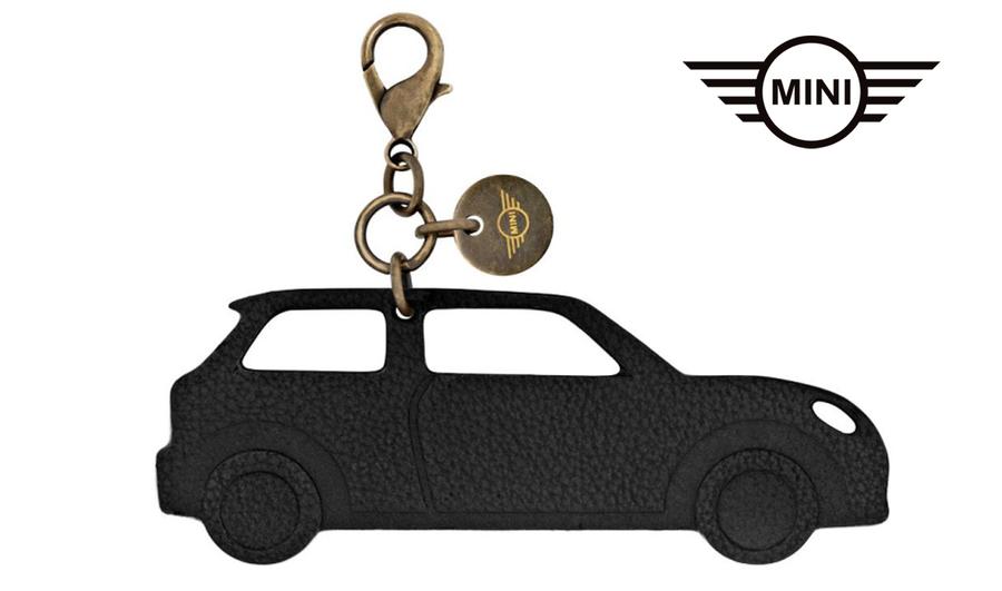 80235A51692_A Original MINI Leather Car Charm Gantungan Kunci atau Tas , Bahan Kulit - Image 1