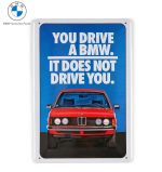 Original BMW 50 Jahre 3 Series E21 Garage Metal Sign Freude Am Fahren Plat Pajangan Dekorasi Dinding Ulang Tahun Ke 50 Seri 3 - BMW Collection
