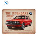 Original BMW 50 Jahre 3 Series E21 The Legendary Garage Metal Sign Freude Am Fahren Plat Pajangan Dekorasi Dinding Ulang Tahun Ke 50 Seri 3 - BMW Collection