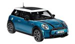 Original MINI F56 LCI Cooper S Island Blue Miniatur Diecast 1:18 - Image 3