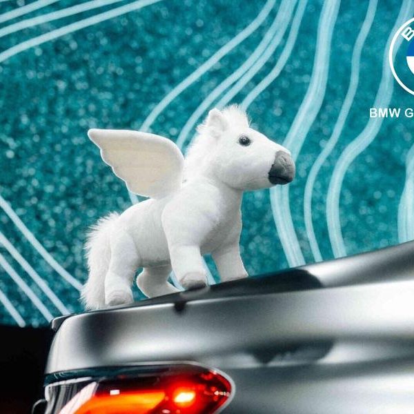 Original BMW Plush Toy Peggy The Pegasus Boneka Putih