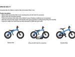 Original BMW Kids Bike / Balance Bike + Standard Bike Sepeda Anak 3-6 Tahun Blue / Black - Image 3