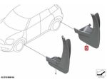 Original MINI Countryman F60 Mud Flaps / Pelindung Lumpur Belakang - Image 5