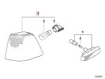 Original BMW E36 Sedan Lampu Sein Sen Putih Bening Depan KIRI - Gambar 6