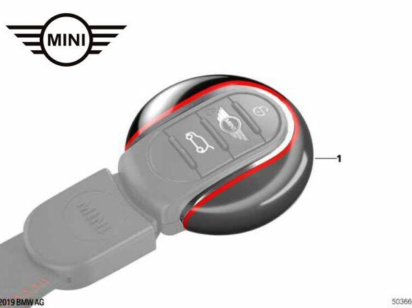 Original MINI F54 F55 F56 F57 F60 JCW Key Cap Casing Kunci