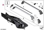 ORI BMW F30 F34 F80 M3 Roof Rail Rack System Base Carrier Cross Bar - Image 4