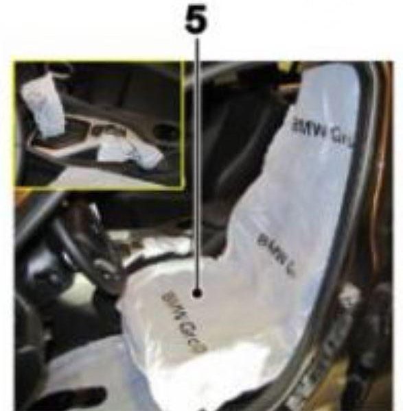 Original BMW Sarung Jok Disposable untuk Bengkel 1 Roll = 200 pieces