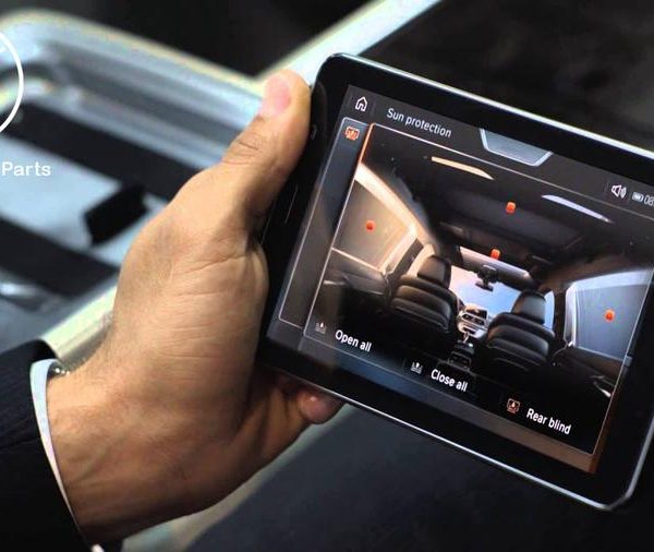 Original BMW G11 G12 Touch Command Tablet Remote Kontrol Belakang
