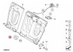 Ori BMW E90 E91 E92 Supporting Bracket Jok Belakang Tengah 52207161259 - Image 5