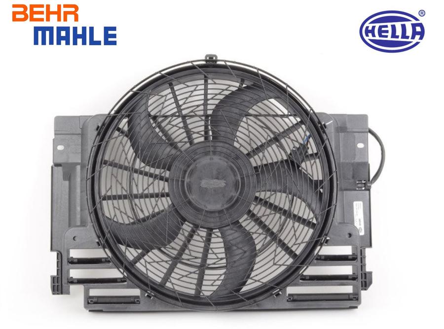 8EW351040-661_A Hella Mahle Behr BMW E53 M54 Extra Fan Kipas Radiator 64546921381 - Image 1