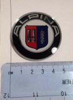 Original BMW Alpina Wheel Hub Caps Badge Emblem Dop Roda 50,8mm - Image 3