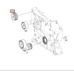 Original Mercedes W204 C Class Guide Pulley M271 A0002021619 - Image 4