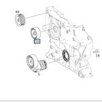 Original Mercedes W204 C Class Guide Pulley M271 A0002021719 - Image 4