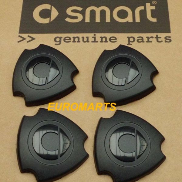 4x Dop Roda Smart Fortwo Center Hub Caps for Steel Wheels 450 451 452