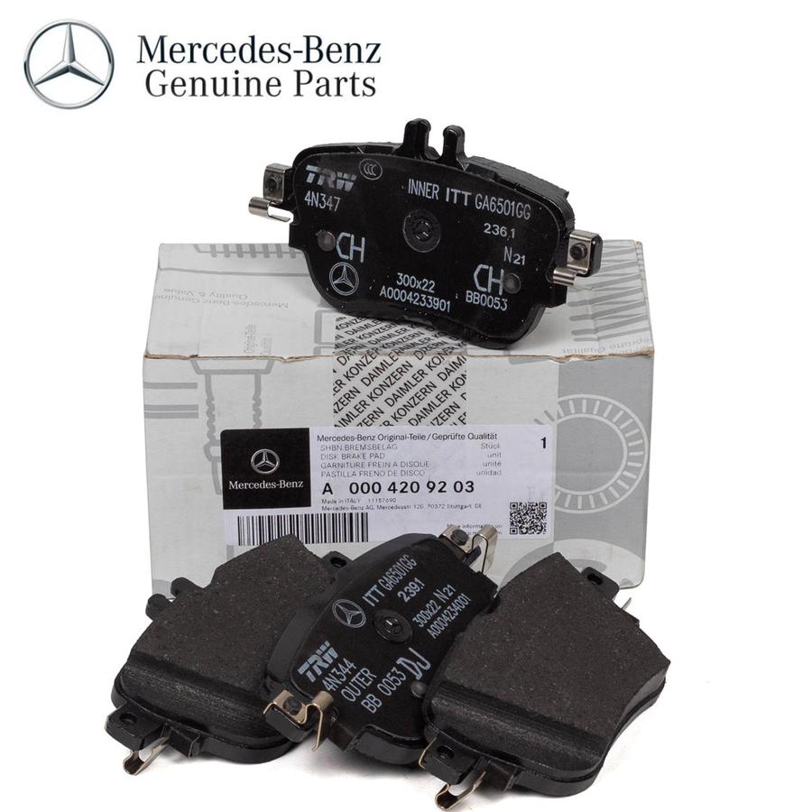 A0004209203_A Original Mercedes Benz W213 E250 E300 Brake Pads Kampas Rem Belakang - Image 1
