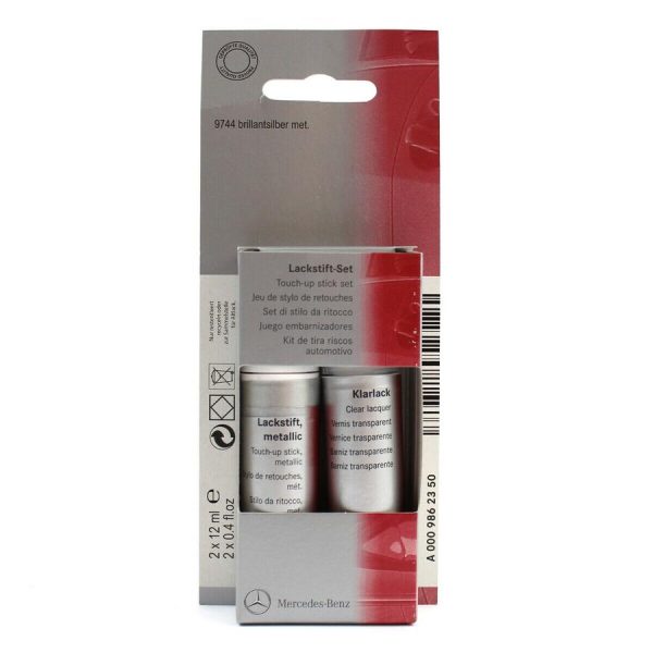 Original Mercedes Brilliant Silver 9744 Touch Up Paint Cat Oles Mobil