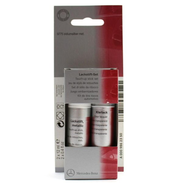 Original Mercedes Iridium Silver 9775 Touch Up Paint Cat Oles Mobil