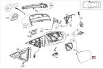 Original Mercedes W205 X253 W222 C217 C GLC S Class Kaca Spion KANAN