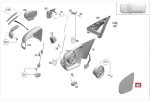 Original Mercedes W205 X253 W222 C217 C GLC S Class Kaca Spion KIRI