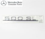 Original Mercedes R107 W107 500 SL 500SL Logo Emblem Bagasi Belakang
