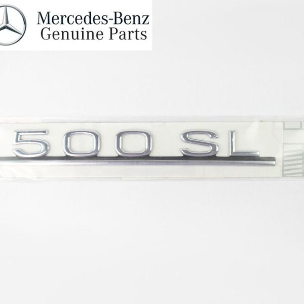 Original Mercedes R107 W107 500 SL 500SL Logo Emblem Bagasi Belakang