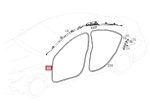 Original Mercedes C117 CLA Karet Seal Body Pintu Depan KIRI / KANAN