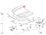 Original Mercedes C117 CLA Class Engine Hood Panel Tutup Kap Mesin - Image 3