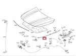 Original Mercedes Benz C117 CLA Seal Karet Samping Kap Mesin KANAN - Gambar 4
