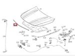 Original Mercedes Benz C117 CLA Seal Karet Kap Mesin Bagian Depan A1178870098 - Gambar 5