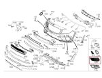 Original Mercedes W156 X156 GLA Class Cover Grill Bemper Depan KANAN - Image 5