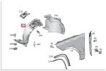 Original Mercedes Benz X166 GL Class Fender Linder Depan KIRI - Image 3