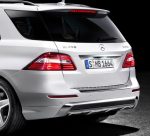 Mercedes W166 ML GLE AMG Rear Chrome Bumper Guard Lis Bemper Belakang - Image 3