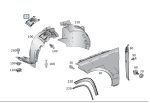 Mercedes W166 X166 GL GLS Class Cover Lampu Inner Fender Depan KIRI - Image 4